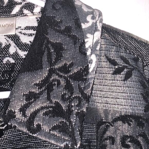 Drapers & Damons Womens Floral Patchwork Jacket Black & White - Picture 4 of 11